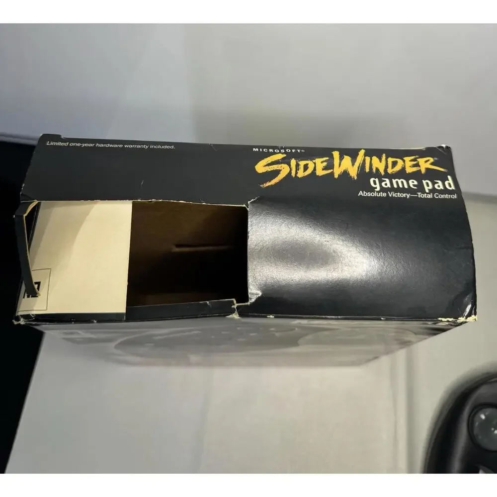 Microsoft SideWinder Game Pad Vintage PC USB Controller w/ Original Box 1996